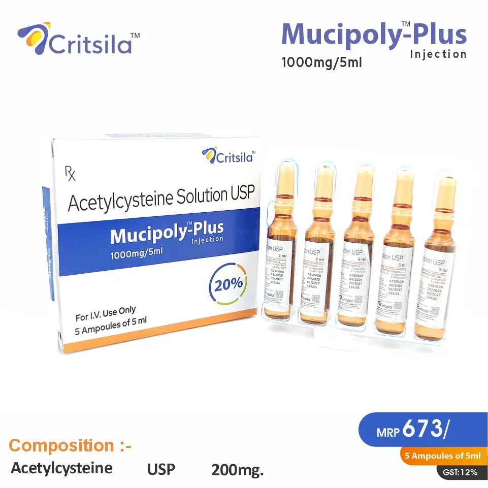 Acetylcysteine 20% injection PCD pharma franchise